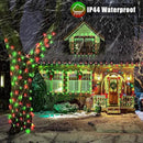 Vivideal 200 LED Red and Green Christmas Lights - 66ft String Lights Indoor Clear Wire 8 Modes Plug in Waterproof Fairy Lights with Timer Memory for Indoor Outside Bedroom Home Party Decorations by GreenHaven Gardens