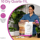 Molly's Orchid Mix - Premium Soilless Potting Mix for Orchids - Contains Bark, Coco Chips, Akadama, Pumice, Lava Rock 10 Dry Quarts by GreenHaven Gardens