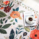 Round Rug 4ft Washable Circle Rug Non Slip Low Pile Boho Floral Small Circular Rug for Bedroom, Bathroom, Entryway, Kids Room, Office, College Dorm(Beige) by CozyNest Decor