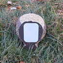 Stocky Owl Garden Decor Holds a Hidden Key Outside - Secret Magnetic Panel Key Hider by GreenHaven Gardens