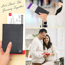 2 Passport Holder - Travel Essentials, RFID Blocking Wallet Credit Card Organiser, Plain Accessories Slim Cover For Men & Women by TinyTreasures Baby Boutique