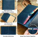 HIFA Leather Passport Holder, Handmade Passport Cover with Card and Ticket Slot - Genuine Leather, Elegant Design, Easy Access - Passport Case, Passport Wallet, Passport Holder by TinyTreasures Baby Boutique