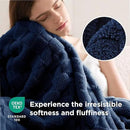 Bedsure GentleSoft Navy Blue Throw Blanket for Couch - Checkered Fleece Blankets Gifts for Women Men Girls, Cute Soft Cozy Throw for Bedroom Home Decor Gifts, 50x60 Inches by CozyNest Decor