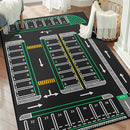 Play Mat 5'x 6'6" Traffic System Playmat Car Rugs for Toy Boys Carpet City Pretend Play Carpet Educational Road Traffic Play Mat for Bedroom Play Room Non-Slip Washable by TinyTreasures Baby Boutique