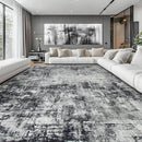 10x14 Area Rugs Large Living Room Rug Washable: Modern Abstract Rug Indoor Modern Carpet Non Slip for Dining Room Bedroom Nursery Home Office Black Grey by TinyTreasures Baby Boutique