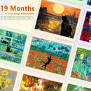 GuassLee Cat Wall Calendar 2025-2026, Vertical Wall Calendar 2025, 19-Months Hanging Art Calendar Jun. 2025 to Dec. 2026, 14" x 23" Monthly Planner Wall with Thick Paper for Office School Home Teacher by TinyTreasures Baby Boutique