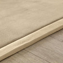 Loartee Coral Velvet Crawling Rugs & Play Mat (6.0'x 6'8", Brown) for Toddler Children & Yoga Exercise by TinyTreasures Baby Boutique