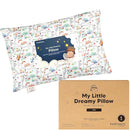 Mini Toddler Pillow with Pillowcase - 9x13 My Little Dreamy Travel Kids Pillow for Sleeping, Toddler Bed, Small, Tiny, Organic Cotton Pillowcase, Soft & Breathable, Kids 2-4 Years Old (Roadway) by TinyTreasures Baby Boutique