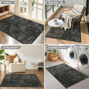 BEQHAUSE Dirt Trapper Door Mat 20"x32" Non-Slip Door Mats Washable Entryway Rugs Stain Resistant Doormat Absorbent Welcome Floor Mat for Front Back Door, Muddy Wet Shoes & Paws,Dark Grey by CozyNest Decor