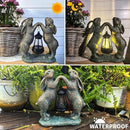 Garden Statues Rabbit with Solar Lantern, Outdoor Bunny Figurines Decorations for Patio Yard Lawn Ornaments, Gifts for Mom/Grandma Birthday Easter Housewarming by GreenHaven Gardens
