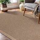 CAMILSON Easy Jute Rug 4x6, Indoor Outdoor Natural Color Fiber Area Rugs for Living Room Patio and Kitchen Rug, Sisal Boho Woven Design, Easy-Cleaning, Washable Outside Carpet Alfombras para(4 x 6) by CozyNest Decor