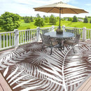 HiiARug Outdoor Rugs 9'x12' for Patios Clearance Brown Reversible Outdoor Rug, Outdoor Plastic Straw Rug RV Camping Rug Large Outdoor Mat for RV, Patio, Backyard, Deck, Picnic, Beach, Trailer, Camping by GreenHaven Gardens