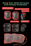 XJD Kids Bike Helmet,Multi-Sport Protective Gear Set for 3-5-8-14 Years Boys Girls with Knee and Elbow Pads Wrist Guards fit Roller Skates,Cycling,Skateboarding,Skating Scooter by TinyTreasures Baby Boutique