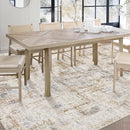 Area Rugs 6x9 Living Room: Washable Rug Modern Abstract Large Rugs Soft Non Slip Neutral Rug Stain Resistant Indoor Carpet for Bedroom Kitchen Dining Room Nursery Home Office Rugs(Blue Brown,6'x9') by TinyTreasures Baby Boutique