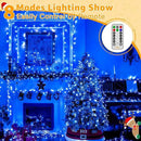 Ollny Christmas Lights Outdoor 800LED 262FT, Blue Plug in Fairy Lights with Remote, 8 Modes Waterproof Timers Dimmable LED String Lights for Indoor House Outside Bedroom Patio Balcony by GreenHaven Gardens