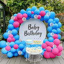 JOYIN 150 Pcs Light Blue Balloons, Different Sizes 18 12 10 5 Inch Light Blue Latex Balloon Arch Kit with Instruction for Birthday Party Graduation Wedding Holiday Decoration by TinyTreasures Baby Boutique