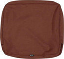Classic Accessories Montlake Water-Resistant 21 x 20 x 4 Inch Patio Lounge Back Cushion, Heather Henna Red, Outdoor Loveseat Cushions by GreenHaven Gardens