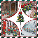 VIHOSE 8 Pcs Solar Christmas Trees Garden Stake Lights Outdoor Xmas Pathway Lights with Decorative Bows Solar Powered Pre-lit Christmas Tree Decor for Outdoor Winter Garden Patio by GreenHaven Gardens