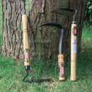 Kana Hoe 217 Japanese Garden Tool - Hand Hoe/Sickle is Perfect for Weeding and Cultivating. The Blade Edge is Very Sharp. (Beige-021) by GreenHaven Gardens