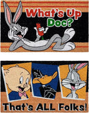 Gertmenian Looney Tunes Coir Doormat - 2x3 Welcome Mat (2-Pack), Ideal for High Traffic Areas in Front Door, Garage, Entryway - Warner Bros. Doc/Folks, 80029 by CozyNest Decor