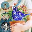 Glass Bird Shaped Plant Watering Ball Glass Automatic Watering Ball Flower Pot Insertion Spike Drip Irrigation Device Watering Ball Irrigation System Plant Enthusiast Gift (Dark Blue) by GreenHaven Gardens