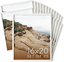 Haus and Hues 16x20 White Oak Wood Picture Frames Set of 25 - Premium Bulk Picture Frames 16x20 Bundle - Elegant Gallery Wall Frame Set for Posters, Art Display - Ideal for Wall Decor in Home & Office by CozyNest Decor