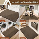 COSY HOMEER-Door-Mat 24"x36" Non Slip Absorbent Entryway Rugs Dirt Trapper Doormats Washable Entrance Mats Low Pile Welcome Floor Mat for Front Back Door and Entry Mats,Brown by CozyNest Decor