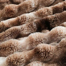 UKELER Plush Furry Throw Blanket Large Super Soft Fluffy Blankets Throws for Bed, Couch, Sofa, Office, Camping Plush Shaggy Faux Fur Blanket 60''x80'' Brown by CozyNest Decor