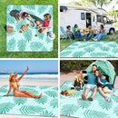 Picnic Blankets Waterproof Sandproof, 79''x79'' Extra Large Foldable & Portable Beach Blanket, 3-Layer Fabric Outdoor Mat for Family Camping, Park, Travel, Grass Lawn, Adults & Kids-Tropical Fern by TinyTreasures Baby Boutique