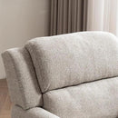 Kidol & Shellder Oatmeal Oversized Accent Chair for Living Room Mid Century Modern Reading Chair with Back Wide Upholstered Comfy Single Sofa Chair Bedroom Lounge Side Corner Boucle Fabric Armchair by CozyNest Decor