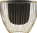 Deco 79 Contemporary Metal, Set of 2 Planters 10", 12"H, Black by GreenHaven Gardens