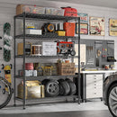 REIBII 76.1" H Storage Shelves Wire Shelving Unit Loads 1653 LBS, Metal Shelving with Wheels & Feet, 5 Tier Adjustable Metal Dorm Storage Shelves for Pantry Kitchen, Garage, Back to School Supplies by TinyTreasures Baby Boutique