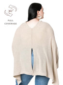 We are Amma | The Cocoon™ - Newborn Essentials Must Haves: Nursing Cover for Breast Feeding Essentials | Nursing Sweater Used as Breastfeeding Cover (Natural, Plus Size) by TinyTreasures Baby Boutique