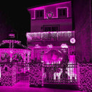 weillsnow Pink Halloween Lights Outdoor, 164 FT 500 LED String Lights Plug in, 8 Modes Waterproof Fairy Lights for Valentines Day, Halloween, Party, Wedding, Bedroom, Garden Decorations by GreenHaven Gardens