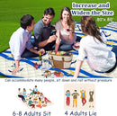 Poedist Extra Large Picnic Blanket Waterproof,80"x 80"Foldable Machine Washable Beach Blanket,Outdoor Blanket for 6-8 Adults,Suitable for Indoor Crawling,Park Beach,Camping,Hiking,Family Travel(Boat) by TinyTreasures Baby Boutique