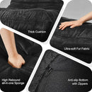Bean Bag Chairs for Adults Giant Bean Bag Chair Memory Foam BeanBag Chair Big Bean Bag Sofa with Filler Faux Fur Fireside Beanbags Lazy Sofa for Living Room Bedroom Dorm Office (Black Plush) by CozyNest Decor
