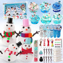 LAWOHO Slime Build a Snowman Kit, Snowman Christmas Crafts for Kids, Stocking stuffersfor Kids Christmas Crafts Xmas Gift by TinyTreasures Baby Boutique