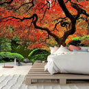 FENDROM Lakeside Red Tree Print Tapestry Nature Old tree Wall Hanging Decorative Psychedelic Scenic Tree Headboard Bedspread Tapestries for Bedroom Living Room Decor by CozyNest Decor