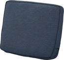 Classic Accessories Montlake Water-Resistant 25 x 22 x 4 Inch Patio Lounge Back Cushion, Heather Indigo Blue, Outdoor Loveseat Cushions by GreenHaven Gardens