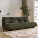 Big Bean Bag Chairs for Adults, 3 Seater Large Floor Sofa (Green) by CozyNest Decor