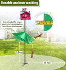 Squirrel Baffle for Bird Feeder Pole, 19-Inch Outdoor Bird Feeder Guard, Squirrel-Proof Birdhouse Baffles, Shepherd's Hook for Outside(LightGreen) by GreenHaven Gardens