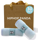 HIPHOP PANDA Baby Washcloths, Rayon Made from Bamboo - 2 Layer Ultra Soft Absorbent Newborn Bath Face Towel - Reusable Baby Wipes for Delicate Skin - Blue, 30 Pack by TinyTreasures Baby Boutique