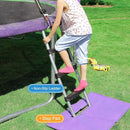 Zupapa 1800LBS Weight Capacity Double Frames Trampoline with No-Gap Design Curved Poles 16 15 14 12 10FT Trampolines with Enclosure Net for Kids Adults, Outdoor Family Fun by TinyTreasures Baby Boutique