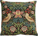 Charlotte Home Furnishings Throw Pillow Covers, Decorative Boho Pillow Covers for Couch, Living Room, Black Strawberry Square Cushion Cases 18x18 in, European Cotton Jacquard Woven, Cozy Bedroom Decor by CozyNest Decor