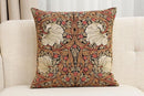 Charlotte Home Furnishings Pimpernel Tobacco Brown Floral Throw Pillow Cover 18” x 18” – Botanical Tapestry Cushion Cover for Sofa or Bed | Jacquard Woven in Europe | Insert Not Included by CozyNest Decor