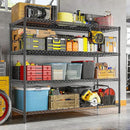 REIBII 2560LBS Storage Shelves 55.5"W Metal Shelving Unit 4 Tier Wire Shelving Commercial Adjustable Garage Shelving Heavy Duty for Storage Rack for Pantry, Garage, Kitchen, 55.5"W x 18"D x 55.5"H by CozyNest Decor