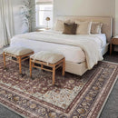 Washable Area Rug 10'x14' Boho Design Non-Shedding Easy Care Ideal for High Traffic Areas in Living Room Bedroom Office Coffee Table Kitchen Large Carpet by TinyTreasures Baby Boutique