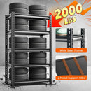 REIBII Storage Shelves, 2000LBS Garage Shelving Heavy Duty, 5 Tier Adjustable Metal Shelving for Garage, Warehouse, Pantry, Kitchen, Basement, 12" D x 27.5" W x 60" H, Black by GreenHaven Gardens