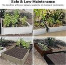 Raised Garden Bed - 4x4 ft Planter Box - White HDPE - No Tools Needed - DIY Kit for Urban Gardening, Flowers, Herbs & Vegetables - Made in The USA by GreenHaven Gardens