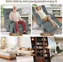 Power Lift Chair Recliners for Elderly, Overstuffed Electric Lift Recliner Chair with Widened Footrest Side Packets for Living Room Bedroom by CozyNest Decor
